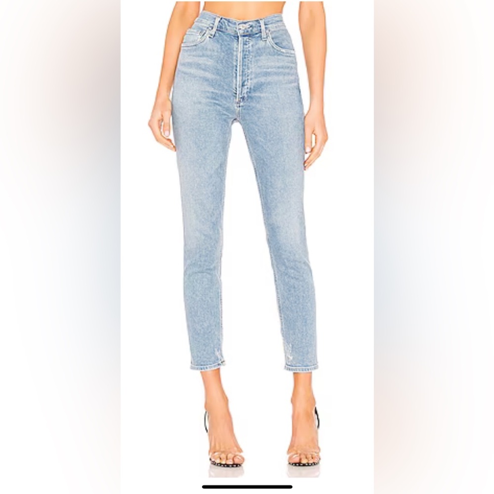 Agolde light wash straight leg jeans size 25